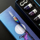 Rainbow Glass Dip Pen - Calligraphy Kits for Art with 5 Colorful Inks