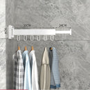 Retractable Cloth Drying Rack, Folding Clothes Hanger, Wall Mount
