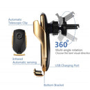 Automatic Clamping Quick Car QI Wireless Charger Stand