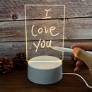 LED Note Board Night Lamp, Creative Message Board for Home, Bedroom, Child Room Decor