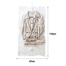 Hanging Vacuum Storage Bags - Closet Organizer Vacuum Bag, Space Saving Clear Seal Compressed Bags