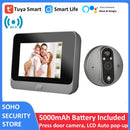 Digital Door Viewer - 1080P WiFi DoorBell Eye Peephole Camera with Monitor 4.3 Inch LCD Screen Motion Detection
