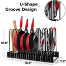 Kitchen Pan Organizer w/ 8 Adjustable Non-slip Tiers