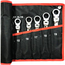12-piece Universal Ratchet Wrench Set