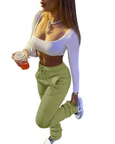 Winter Sweatpants, Thick Fleece Jogger Pants, Stacked Pants