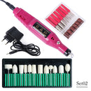 Electric Nail Drill Machine Set - Grinding Equipment Mill For Professional Manicure Pedicure