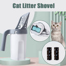 New Cat Litter Shovel, Pet Litter Sifter, Sand Cleaning Pet Scooper with Waste Container
