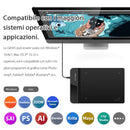 Digital Graphic Tablet 4x3 Inch Mini Tablet for Drawing Painting with Battery-free Stylus