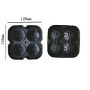 4-Hole Diamond Ice Mold - Flexible Silicone Ice Mold Tray