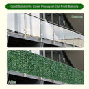 Artificial Privacy Leaf Fence Screen - Greenery for Outdoor Garden Yard Terrace Patio Balcony