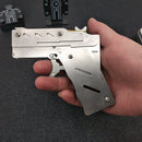 Rubber Band Toy Gun with Keychain - Outdoor Shooting Game for Kids & Adults