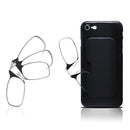 Legless Clamp Nose Retractable Reading Glasses for Men and Women, Portable Ultra-thin Glasses