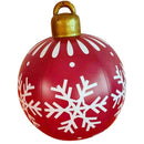 Giant Inflatable Christmas Ornament, 24 Inch Christmas Ball Outdoor Holiday Yard Lawn Porch Decor