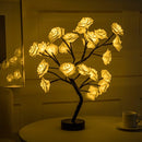 Enchanted Rose Tree Lamp, Bonsai, Warm White LED Night Light, Bedroom Decoration