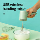 Wireless Electric Hand Mixer - 3 Speeds High Power Cordless Electric Blender for Kitchen Cooking, Baking Cake, Egg Cream, and Yeast Dough