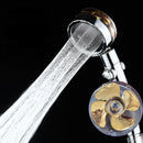 High Pressure Showerhead, Hand held with Fan, Built-in Filter, Turbo Propeller