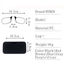 Legless Clamp Nose Retractable Reading Glasses for Men and Women, Portable Ultra-thin Glasses