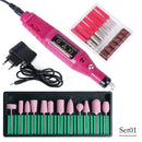 Electric Nail Drill Machine Set - Grinding Equipment Mill For Professional Manicure Pedicure