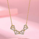 Four-Leaf Heart-shaped Necklace