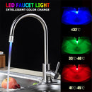 7 Color-Changing Glow LED Faucet Light for Bathroom Kitchen Tap Sink, Temperature-sensitive