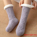 Winter Home Socks Slippers - Women Nonslip Thicken Warm Soft Cotton Sock