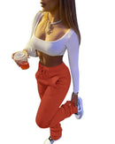 Winter Sweatpants, Thick Fleece Jogger Pants, Stacked Pants