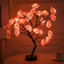 Enchanted Rose Tree Lamp, Bonsai, Warm White LED Night Light, Bedroom Decoration