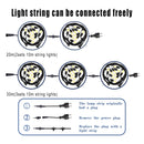 Solar Garden Festoon Light Pack - 10m/20m/30m Waterproof LED String Lights with S14 Bulb