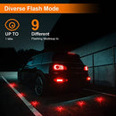 Magnetic LED Emergency Safety Flare - Road Safety Flashing Red Warning Lamp for Boat & Vehicles