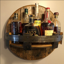 Bourbon Whiskey Barrel Shelf