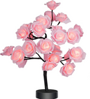 Enchanted Rose Tree Lamp, Bonsai, Warm White LED Night Light, Bedroom Decoration