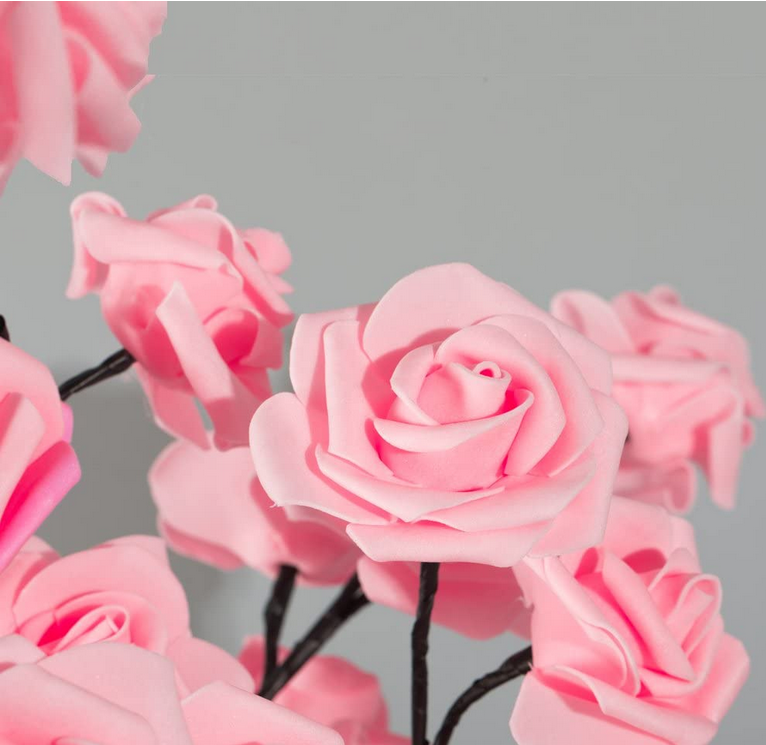 Enchanted Rose Tree Lamp, Bonsai, Warm White LED Night Light, Bedroom Decoration