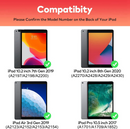 360° Multi-touch Touchpad Keyboard Case for 10.2"-10.5" iPad (7,8,9,Pro,Air3)