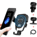 Automatic Clamping Quick Car QI Wireless Charger Stand