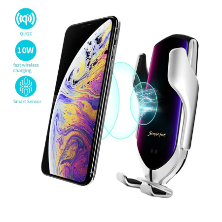 Automatic Clamping Quick Car QI Wireless Charger Stand
