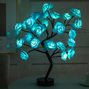 Enchanted Rose Tree Lamp, Bonsai, Warm White LED Night Light, Bedroom Decoration