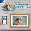 Digital Photo Frame - 10.1 Inch Wi-Fi Digital Picture Frame Easy to Share Videos via Frameo APP, Auto-Rotate & Wall Mountable
