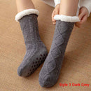 Winter Home Socks Slippers - Women Nonslip Thicken Warm Soft Cotton Sock