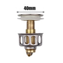 2-in-1 Universal Wash Basin Pop-Up Drain Filter