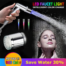 7 Color-Changing Glow LED Faucet Light for Bathroom Kitchen Tap Sink, Temperature-sensitive
