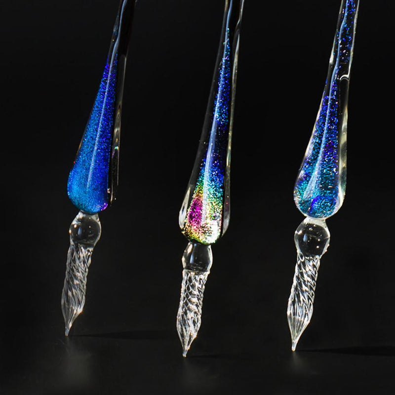 Rainbow Glass Dip Pen - Calligraphy Kits for Art with 5 Colorful Inks