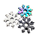 Portable 18-in-1 Mini Snowflake Multi Pocket Tool