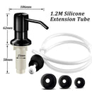 Sink Soap Dispenser Stainless Steel Extension Tube Kit for Liquid Soap Kitchen Sink Bathroom