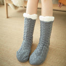 Winter Home Socks Slippers - Women Nonslip Thicken Warm Soft Cotton Sock