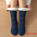 Winter Home Socks Slippers - Women Nonslip Thicken Warm Soft Cotton Sock