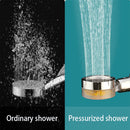 High Pressure Showerhead, Hand held with Fan, Built-in Filter, Turbo Propeller