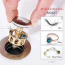 2-in-1 Universal Wash Basin Pop-Up Drain Filter