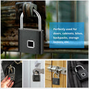 Smart Rechargeable Fingerprint Padlock - Keyless Biometric, Padlock for Gym, Luggage Bags, Locker and Storage