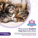 Cat Calming Collar - Behavior and Calming Collar for Cats 4pcs- 38cm