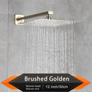 Brushed Golden Rainfall Shower Head